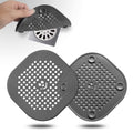 2 Pack Drain Cover Hair Catcher Drain Plug Hair Stopper Drain Protector for Shower Bathroom Accessories Bathtub Deep Grey (2 Count)