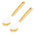 2 Pack Kitchen Scrub Brushes for Cleaning Dish Brush with Handle for Pans (2 Count)