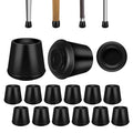 3 4" Round Rubber Chair Leg Tips Caps (12 Count)