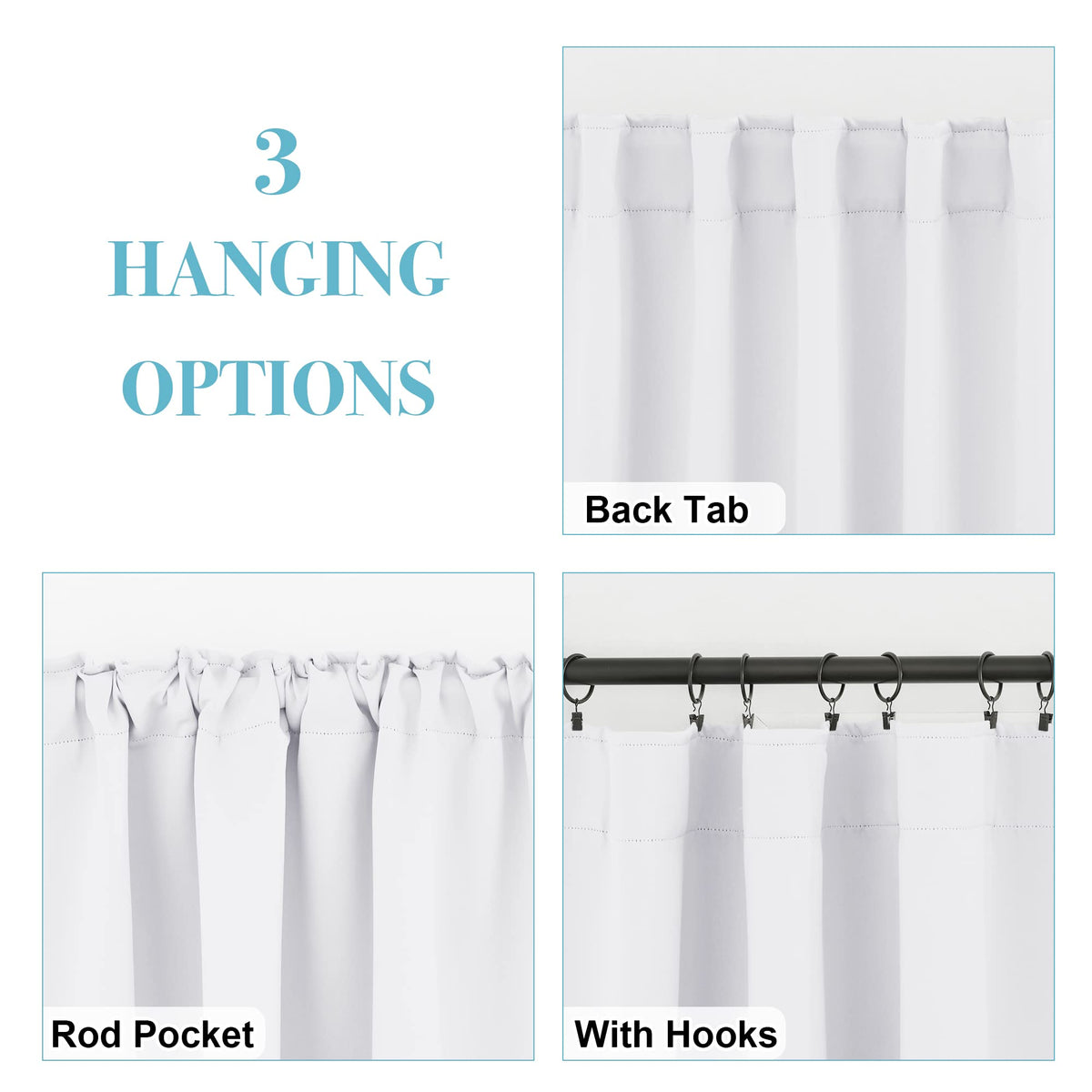 Small Window Curtains (2 Count)
