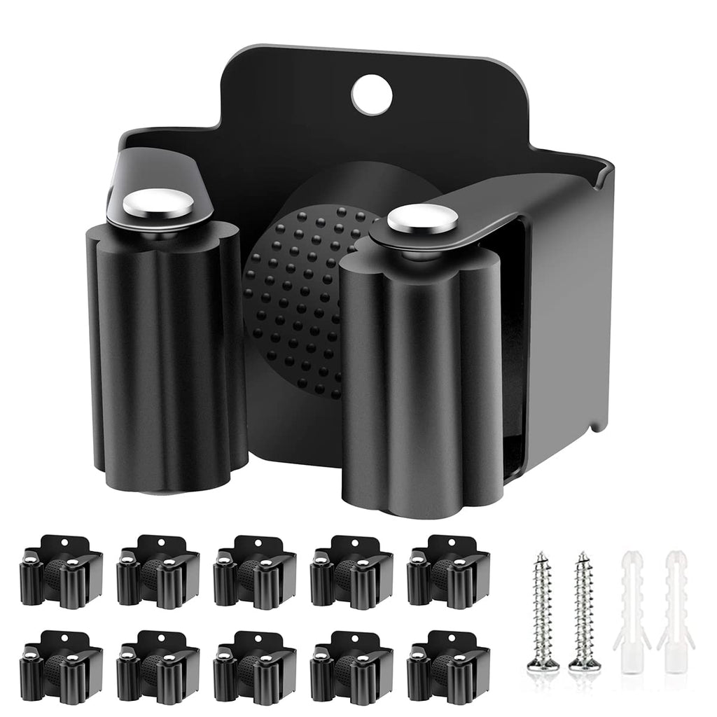 10 Pack Broom Holder Wall Mount (10 Count)