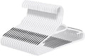 Plastic Hangers 30 Pack - Non Slip Clothes Hangers,Holds up to 18 lbs, Slim Space Saving Hangers for Suit,Dress,t Shirts,Blouse,Coats, Pants (White)