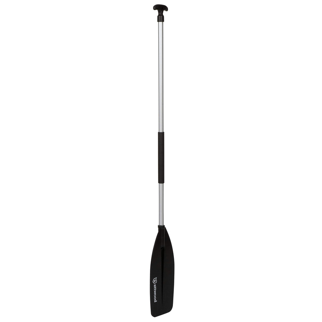 Attwood 11765-1 Canoe Paddle, Aluminum and Plastic, 5-Feet Long, Black Blade, Ergonomic Grip