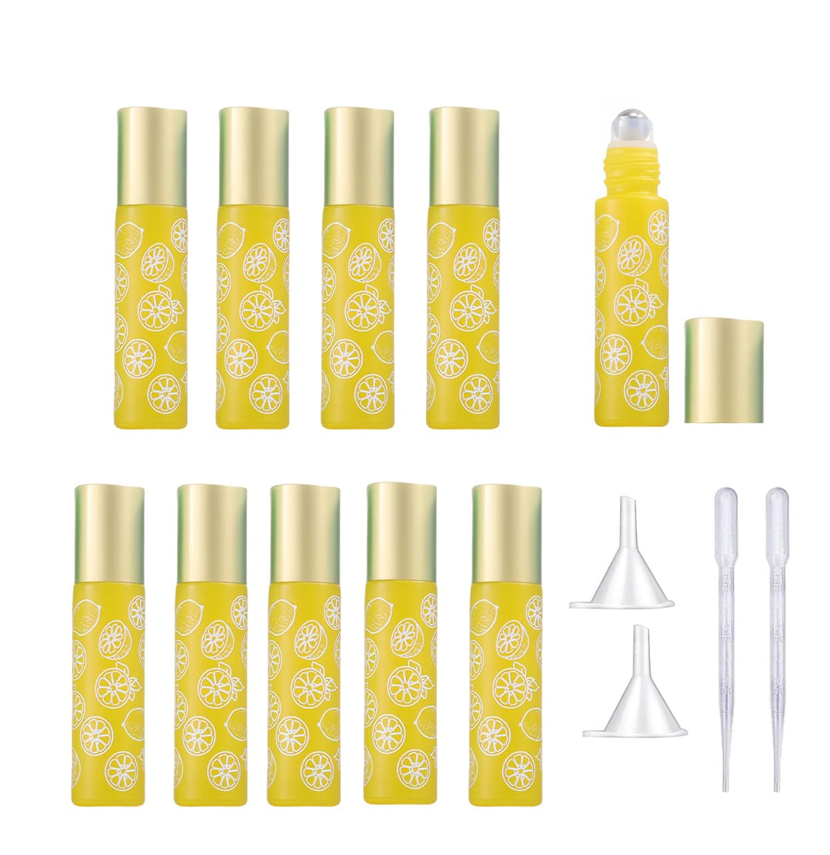 10ml Glass Essential Oil Roller Bottles Roll on Bottles (10 Count)