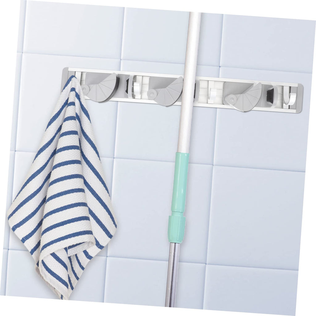 Aluminum Mop Hook Broom Organizer Wall Mount Broom Gripper for Garden Kitchen