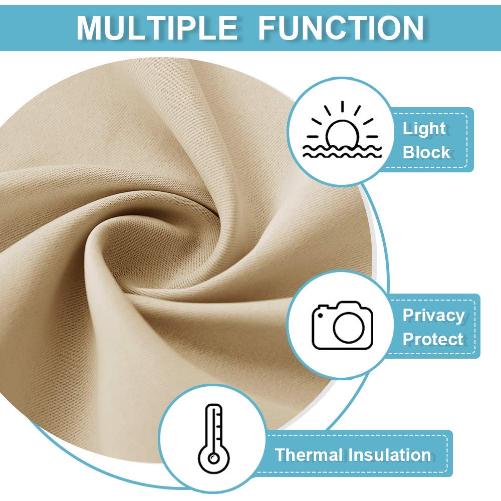 Curtains 80 inches Long for Bedroom Living Dining Room