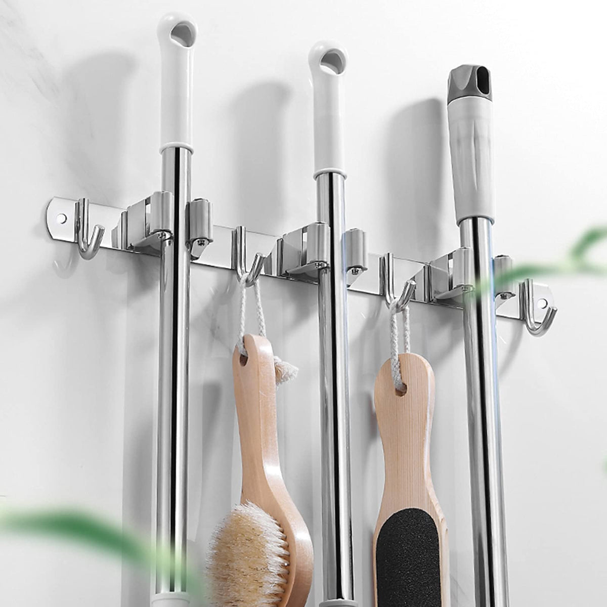Broom and Mop Holder Wall Mounted