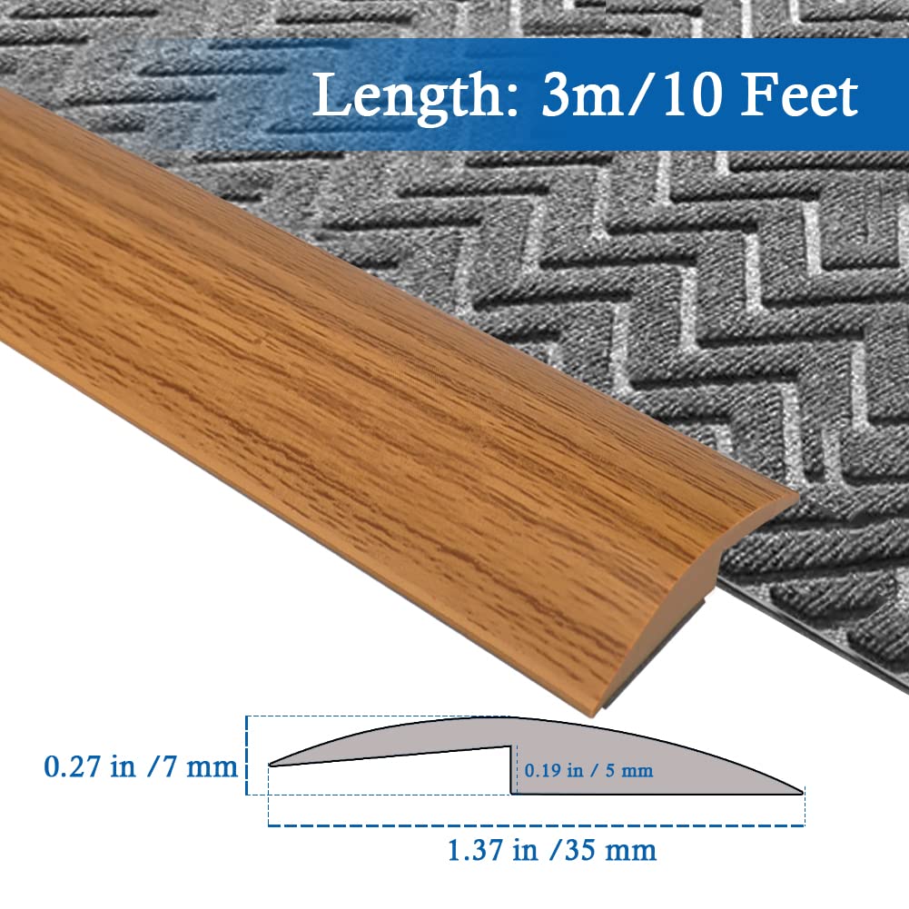 Carpet Transition Strip Self Adhesive Floor Transition Strip (10 Foot)