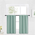Cafe Blackout Curtains 30 inch Length