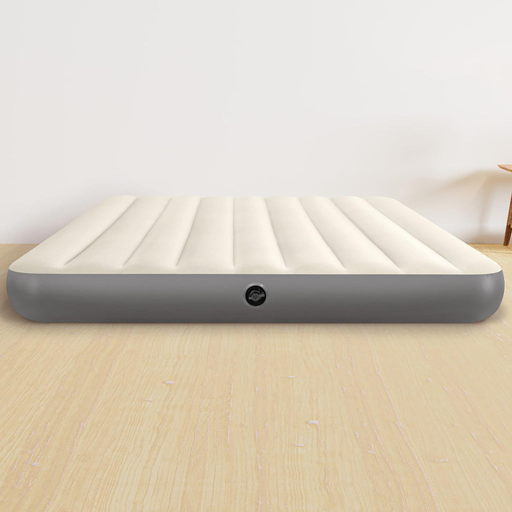 Intex 64103E Dura-Beam Standard Single-High Air Mattress: Fiber-Tech - Queen Size - 10in Bed Height - 600lb Weight Capacity - Pump Sold Separately