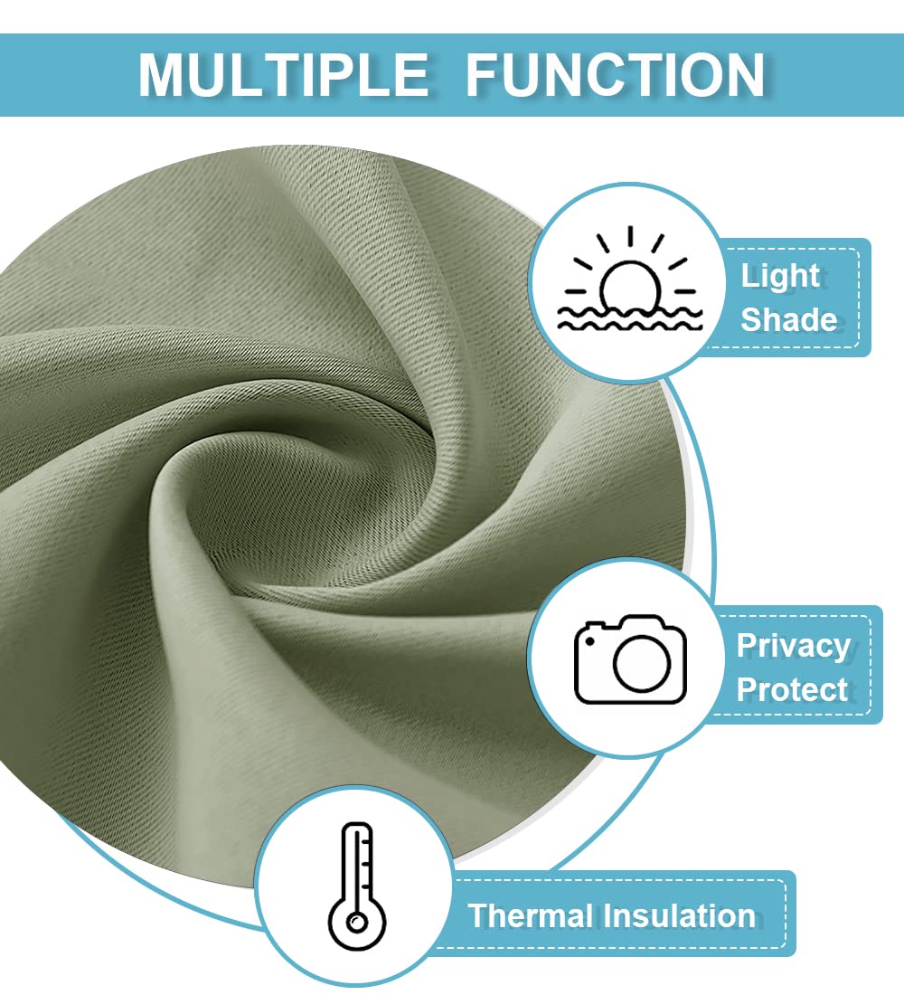 Blackout Curtains for Bedroom Living Dining Room 84 inches Long (2 Count)
