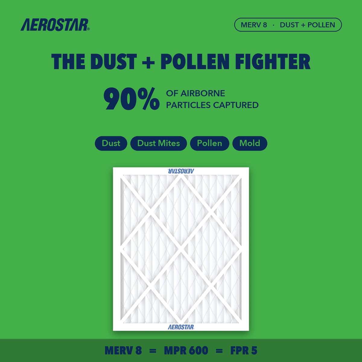 Air Filter 24x30x1 MERV 8 AC Filter (6 Count)