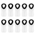 10PCS Magnetic Chip Clips Airtight Seal Reusable White Bag Clips for Food Storage Heavy Duty Plastic Food Clip for Refrigerator (10 Count)