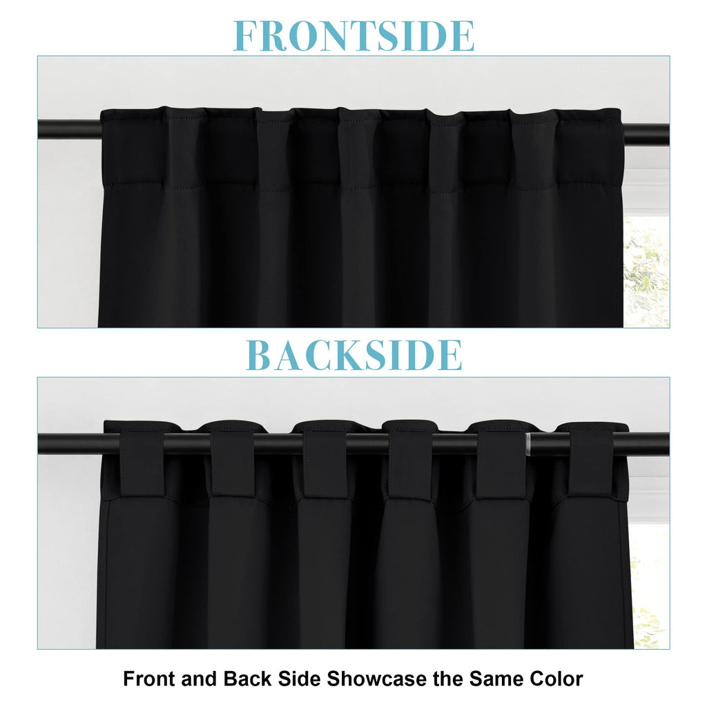 Blackout Curtains 80 inches Long for Bedroom Living Dining Room