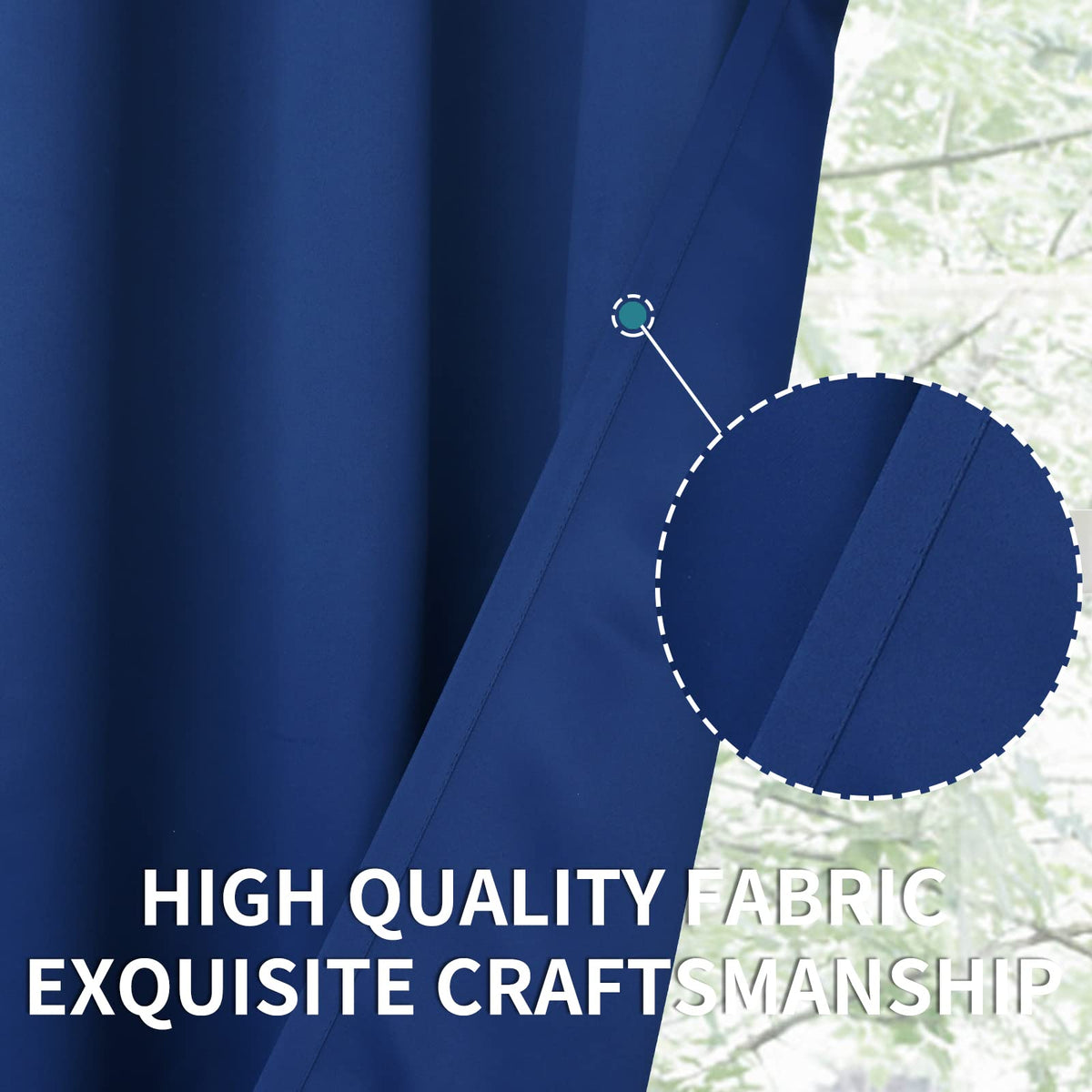 Short Blackout Curtains 40 Inch Length (2 Count)