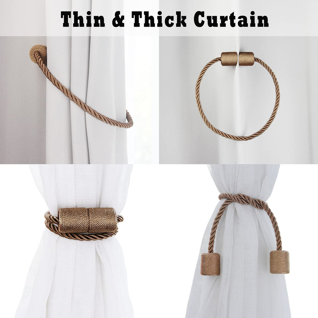Magnetic Curtain Tiebacks Holdbacks Decorative Tie Backs for Windows Porlau
