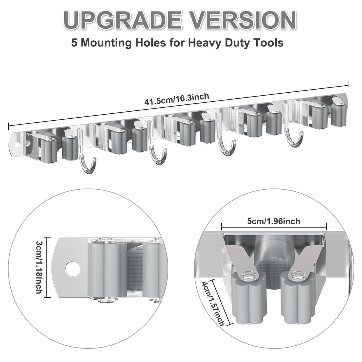 Broom Holder Wall Mount