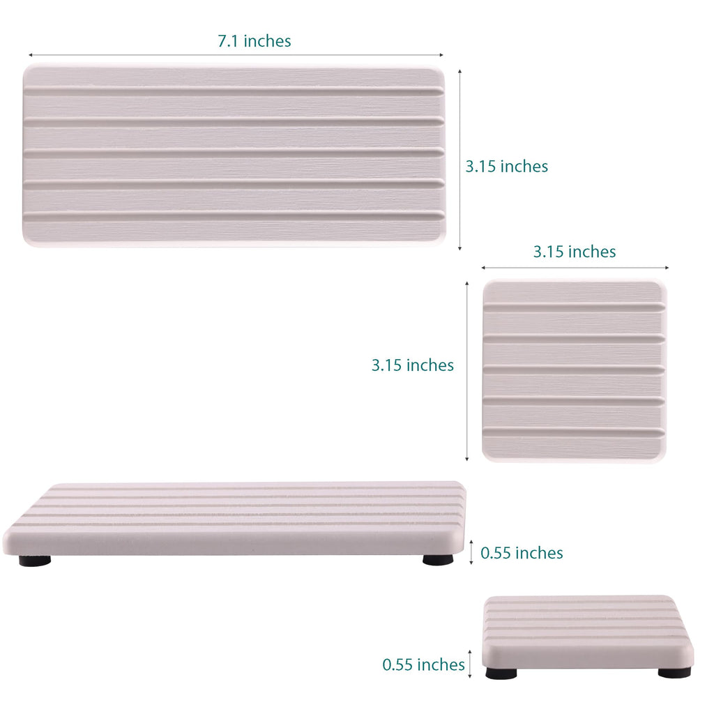 Set of 4 Water Absorbent Diatomite Coasters (4 Count)