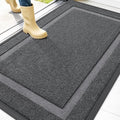 OLANLY Front Door Mat Outside 47x34, All-Season Heavy-Duty Rubber Doormat