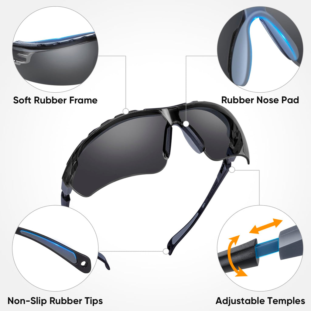 3PK Anti Fog Safety Glasses for Men & Women (3 Count)