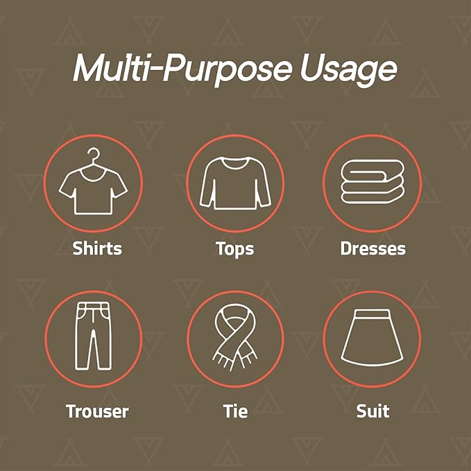 Campior Space Saving Pants Hangers 2 Pack, 6 Layer Jeans Hangers and Closet Organizer for Jeans, Scarves, & Skirts, Multi-Layer Hanger with Anti-Slip Stopper, Heavy-Duty S-Type Stainless Steel, White