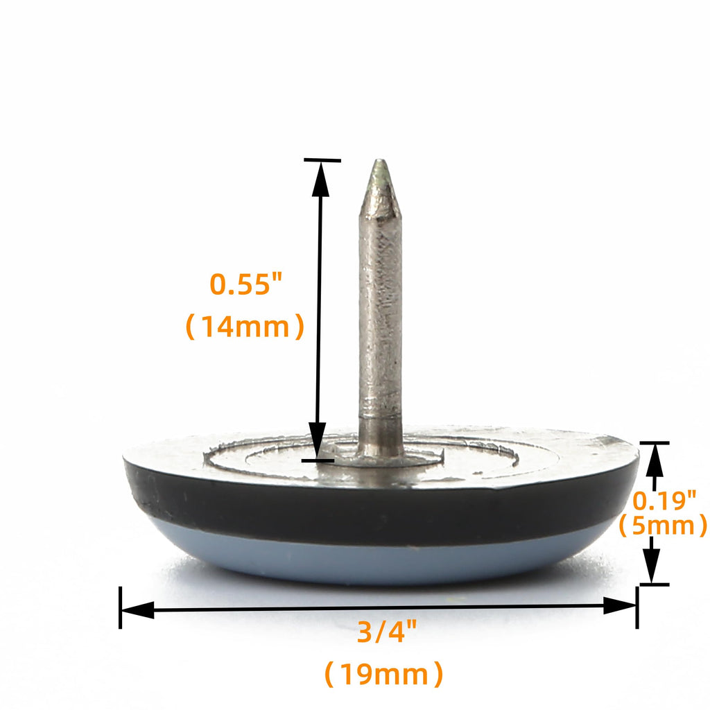 3 4“ Nail on Furniture Sliders (24 Count)