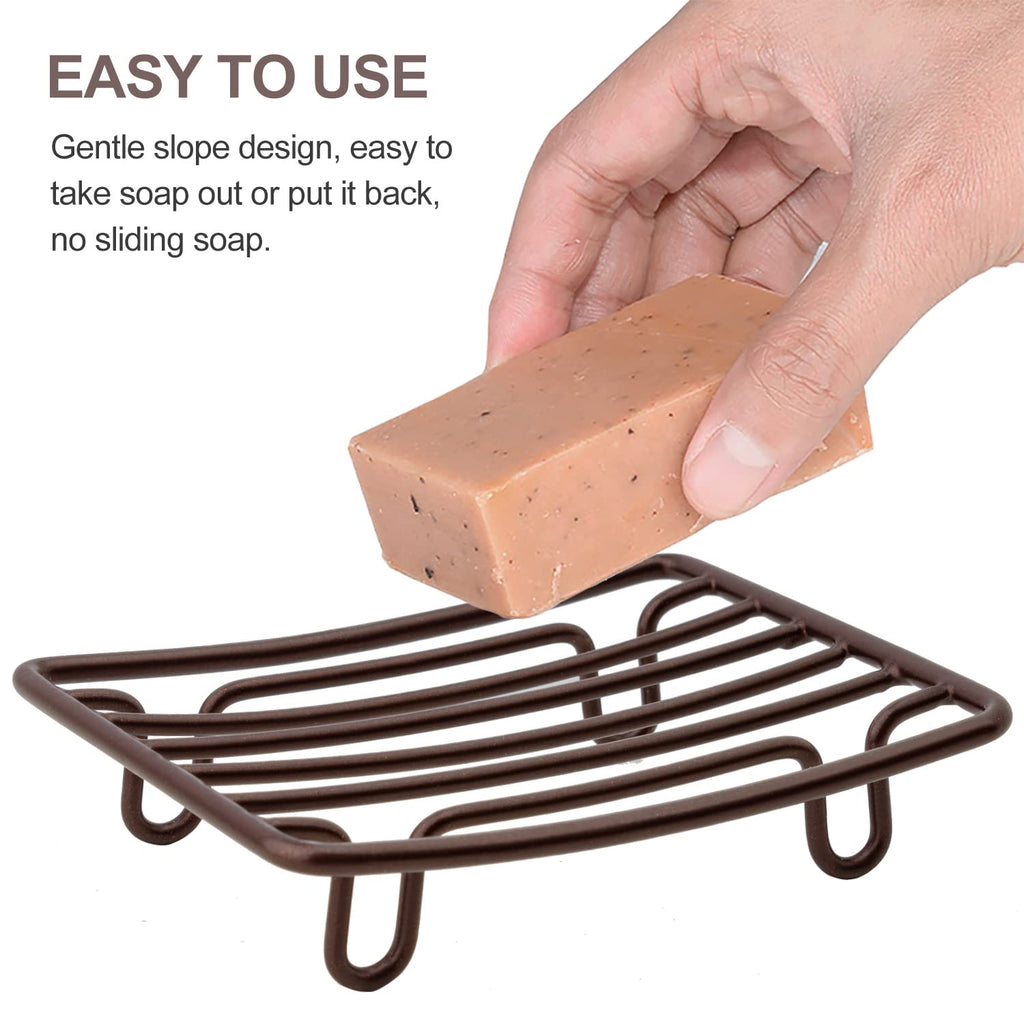 Bar Soap Dish Holder for Shower Bathroom Stainless Steel Rust Proof Self Draining