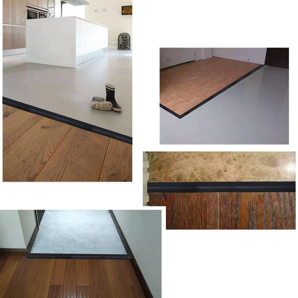 Floor Transition Strip & Self Adhesive Floor Vinyl Floor Edge Trim Laminate Floor Gap Covering Joining Strip (3.28 Foot)