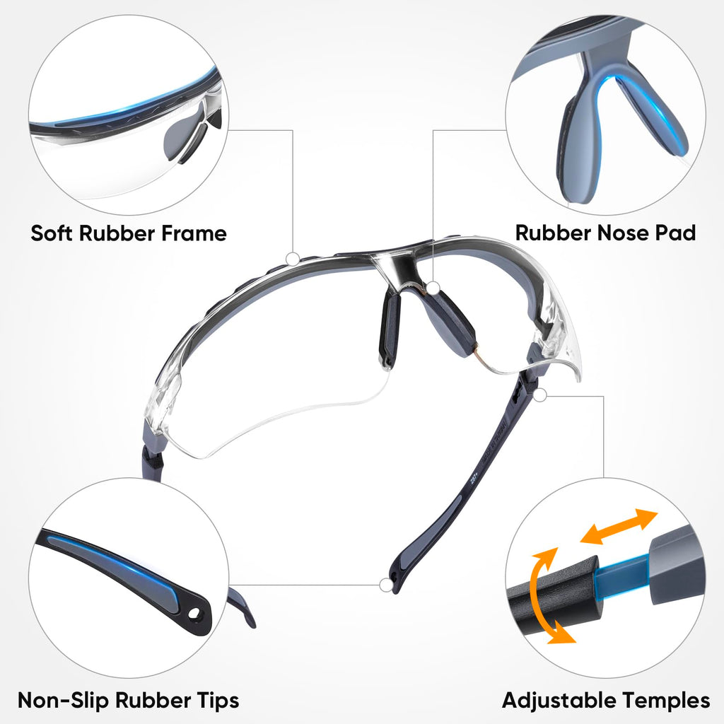 10PK Anti Fog Safety Glasses for Men & Women (10 Count)