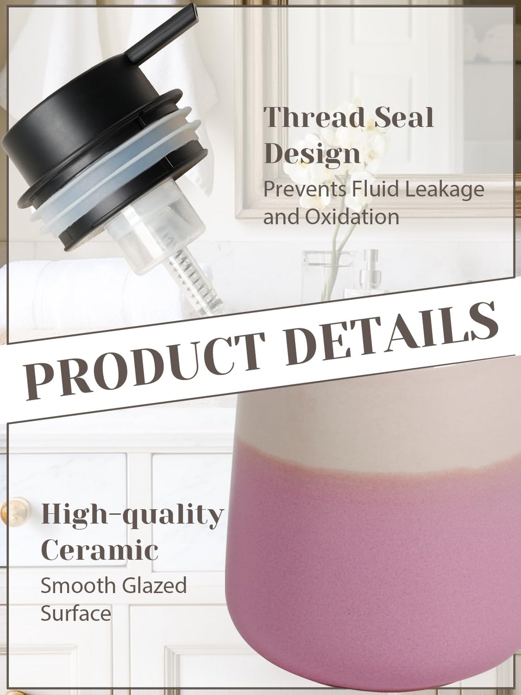 Ceramic Foaming Soap Dispenser