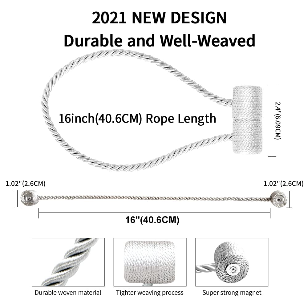18 Inch Strong Magnetic Curtain Tiebacks