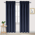 Blackout Curtains for Bedroom Living Room 38 x 84 Inch Long Navy (2 Count)