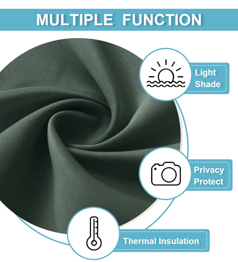 Large Blackout Curtains for Bedroom Living Room 84 inches Long (2 Count)
