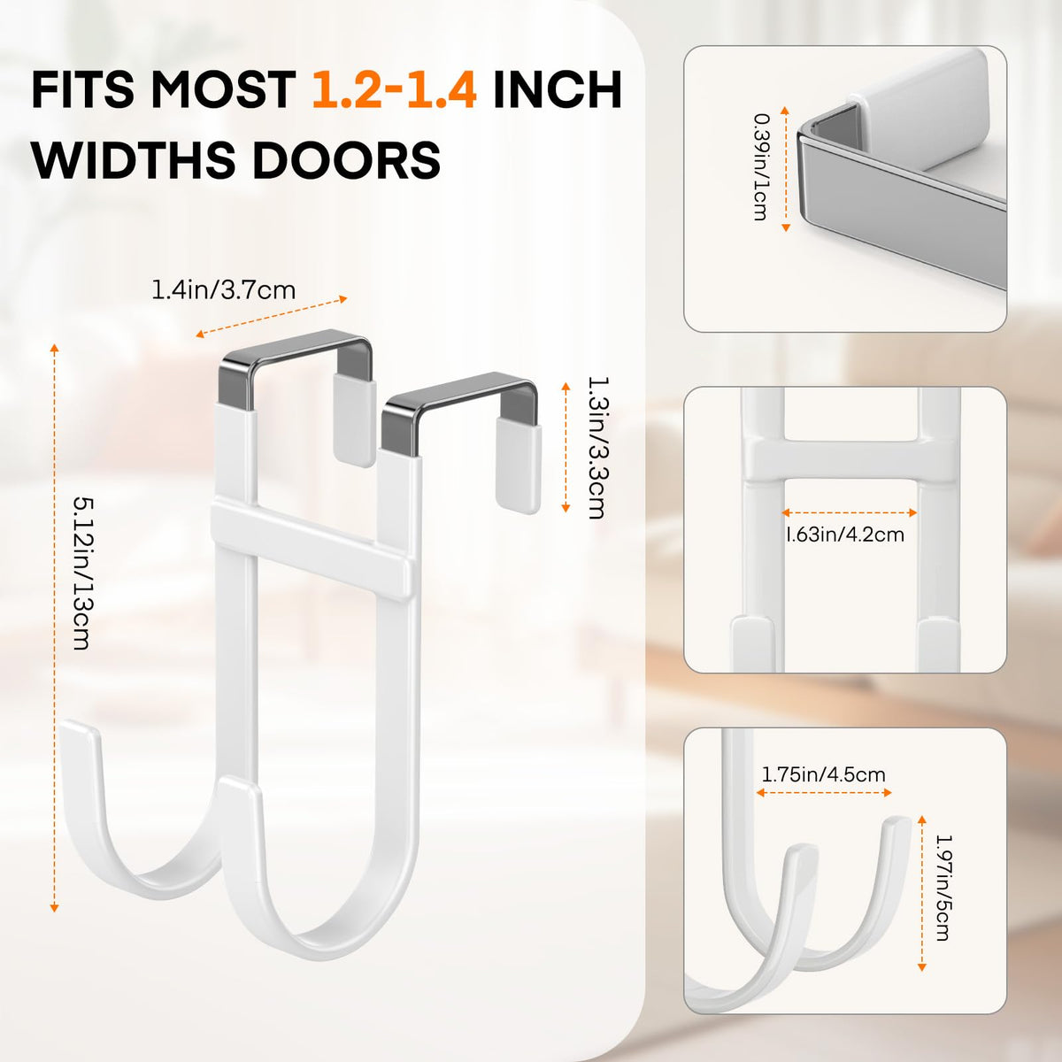 Over the Door Hooks (2 Count)