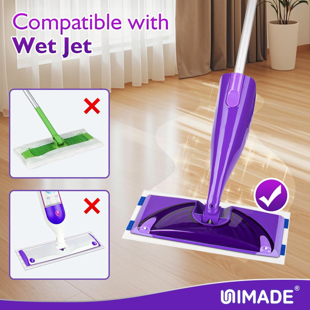 100 Count Mop Pad Refill Compatible with Swiffer WetJet
