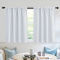 Short Curtains for Small Window Kitchen Bathroom Cafe RV Camper