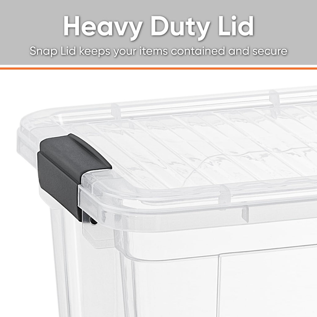 Clear Storage Box with Lid (18 Count)