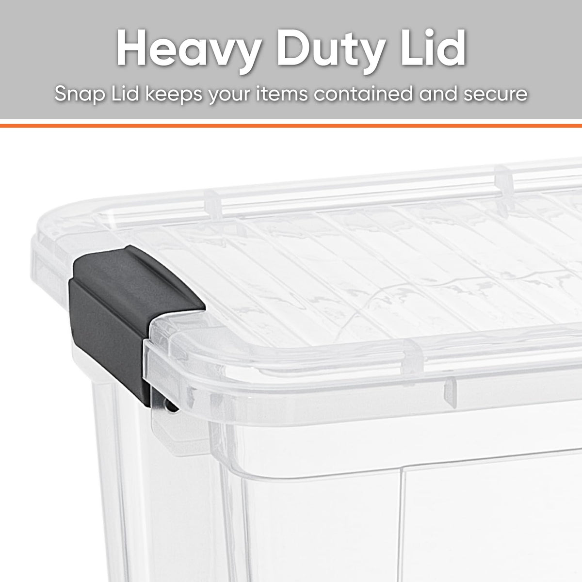 Clear Storage Box with Lid (18 Count)