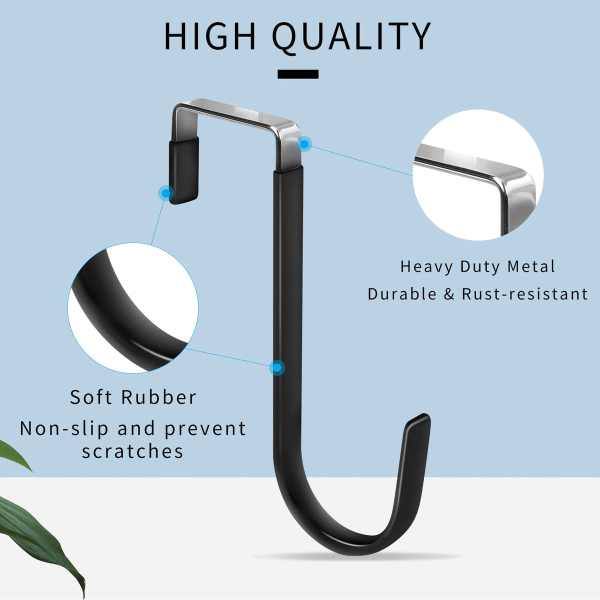 Over the Door Hooks (6 Count)