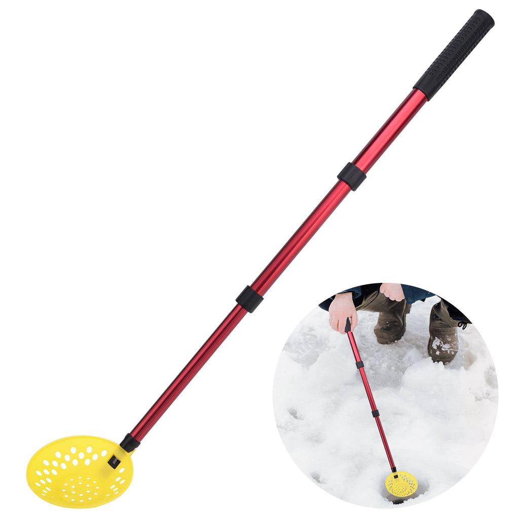 DECOHS Adjustable Ice Fishing Skimmer Scoop-Winter Ice Fishing Scooper with Long Handle-Ice Fishing Gear for Scooping out Ice While Fishing