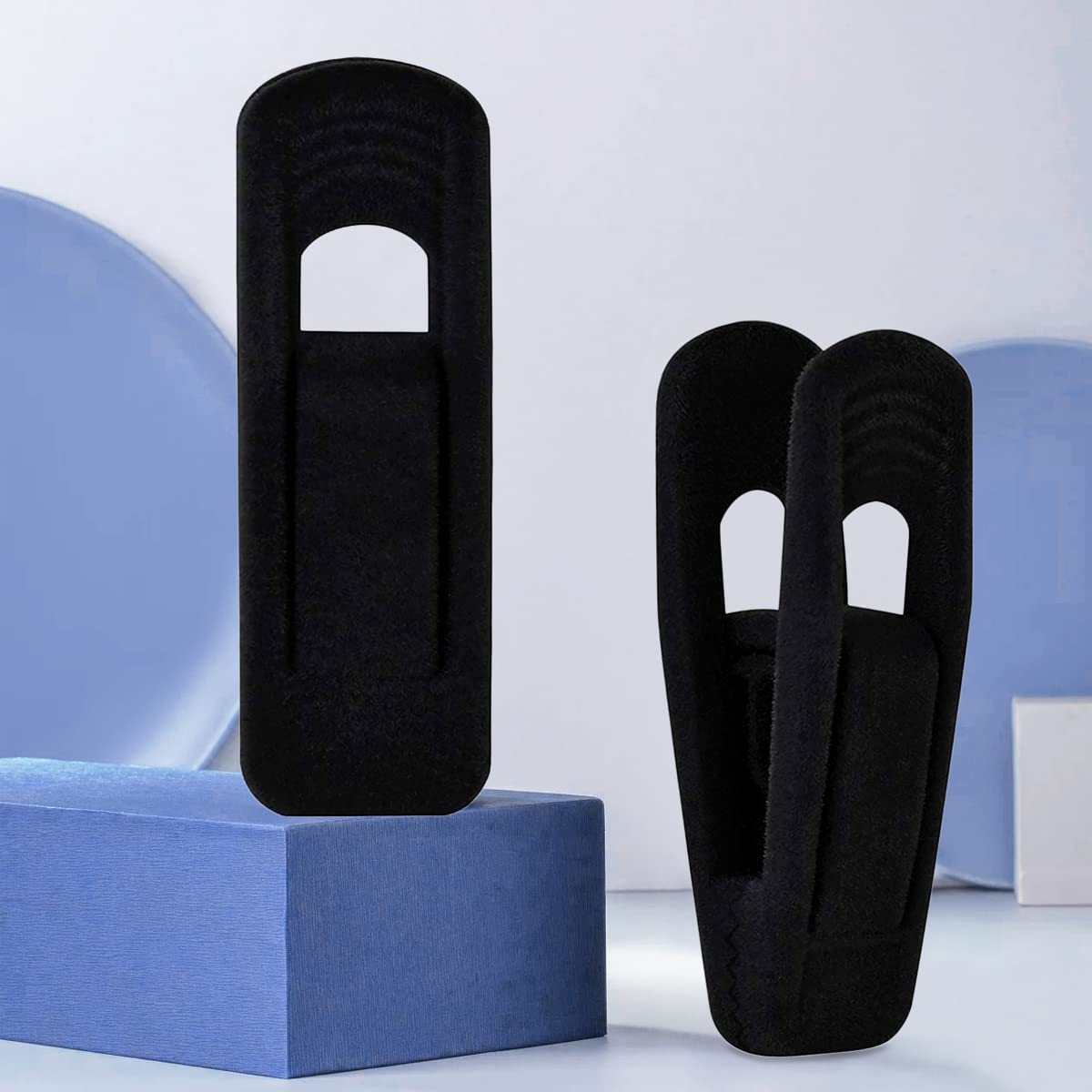 Black Velvet Hanger Clips