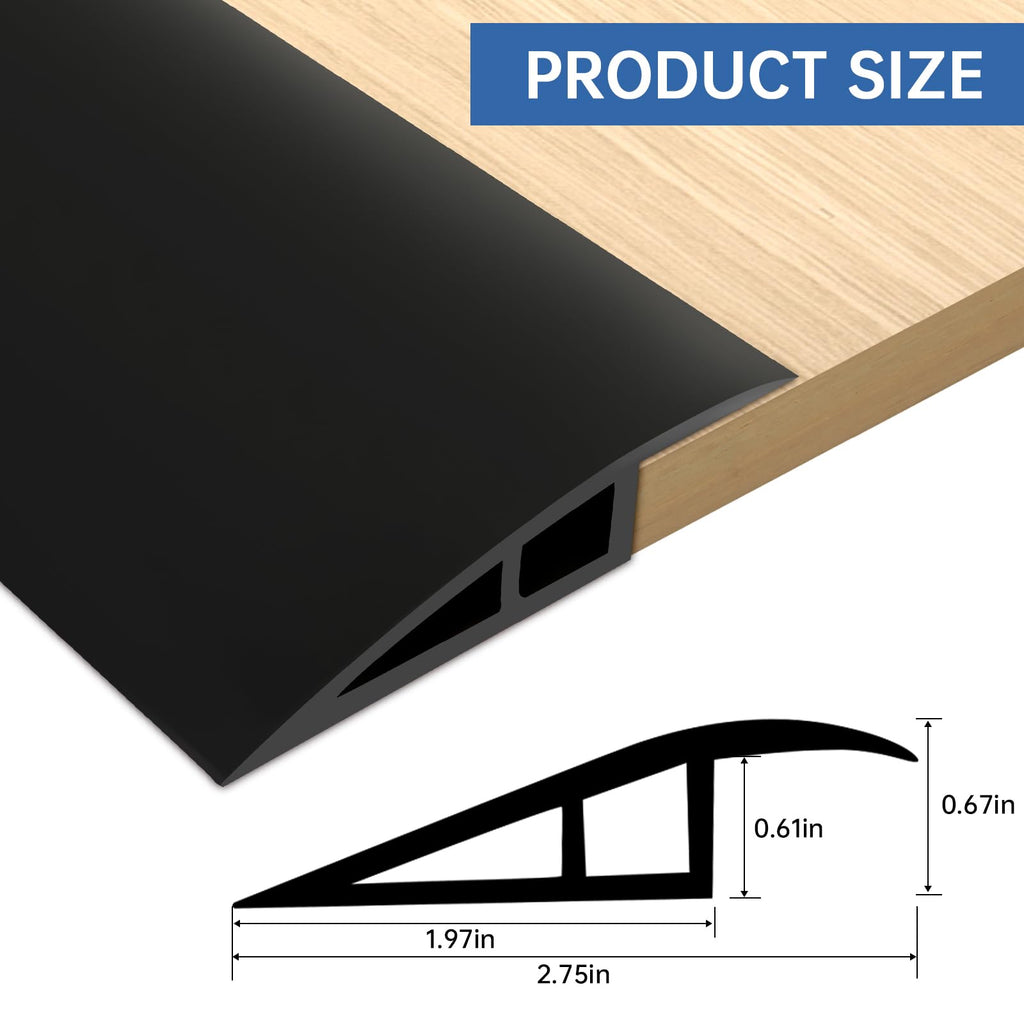 Vinyl Door Threshold Flooring Transition Strip Self Adhesive Carpet Edging Strip for Laminate Doorway Edge Threshold from 2 (10 Foot)