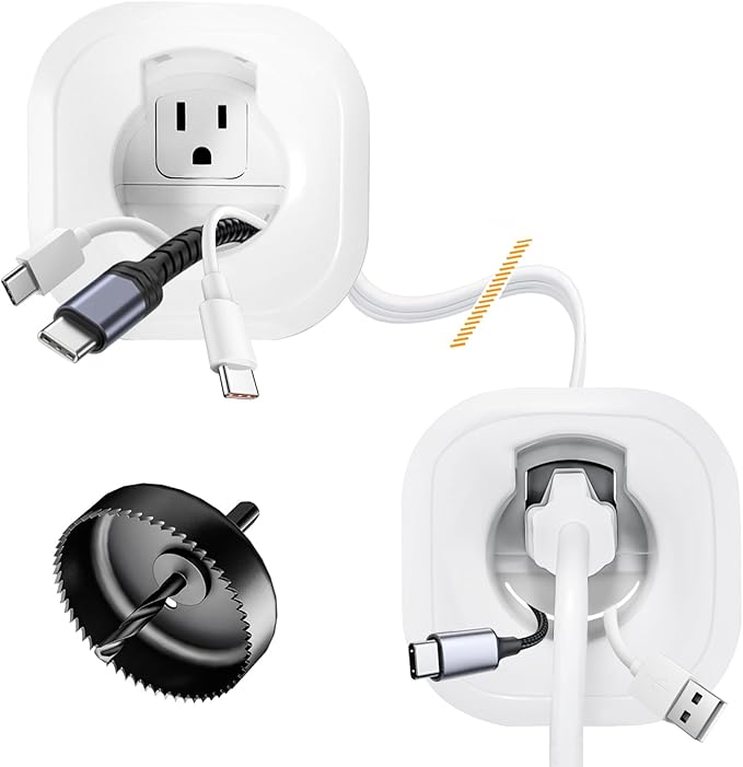 in Wall Cable Management Kit, Cord Hider for Wall Mounted TV - Includes Power & Low Voltage Cable Management