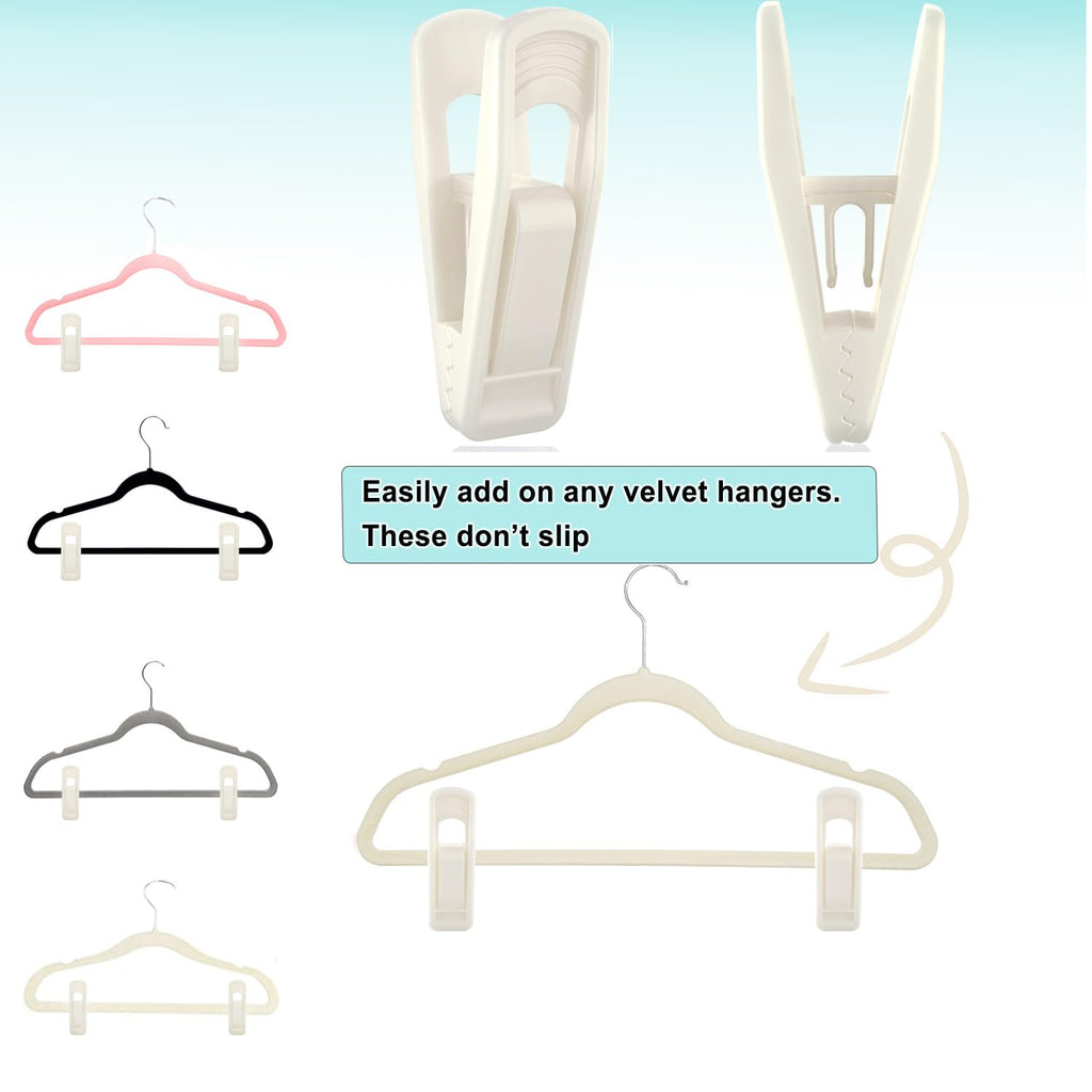 Hanger Clips for Velvet Hangers (40 Count)