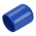 20pcs Rubber End Caps 16mm ID Vinyl Round Tube Bolt Cap Cover Screw Thread Protectors Blue