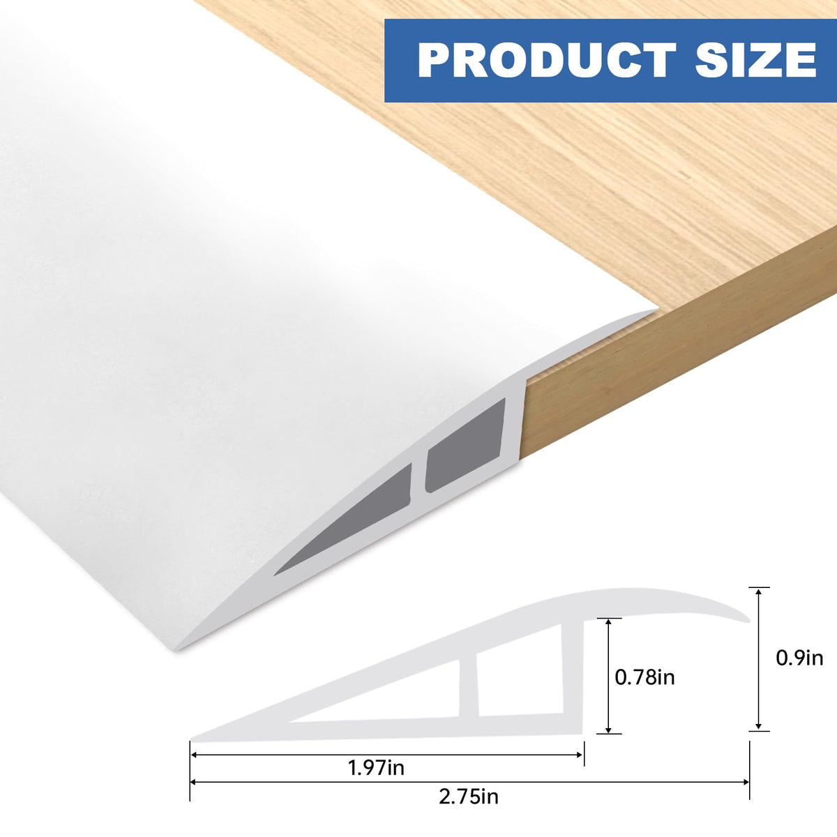 Vinyl Door Threshold Flooring Transition Strip Self Adhesive Carpet Edging Strip for Laminate Doorway Edge Threshold from 3