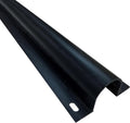 Electriduct 4" Plastic Flanged Wire Guard Cable Raceway - (20 x 5FT Sticks = 100 Feet) - Black