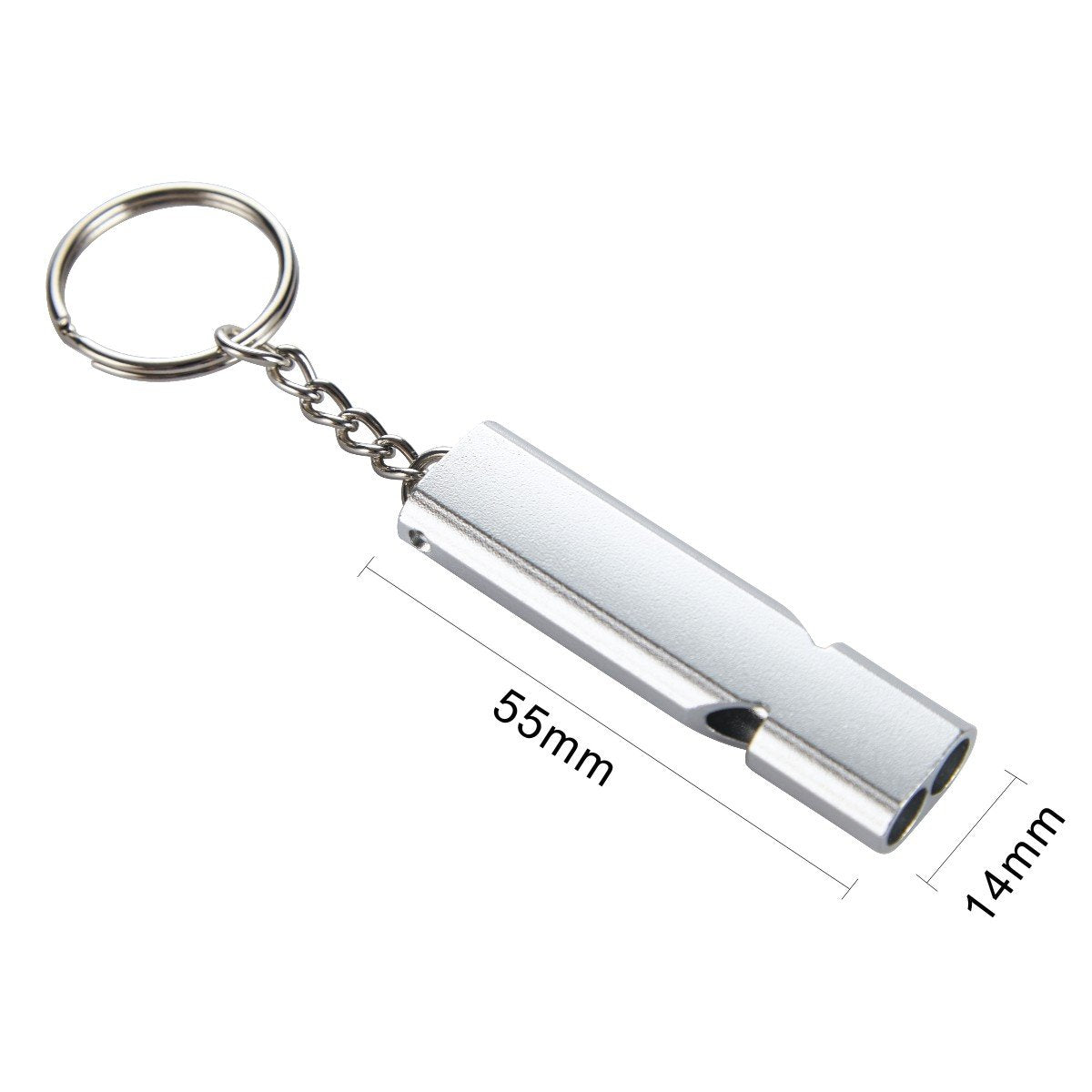 Noopel Emergency Whistles Lifeguard Safety Whistle with Lanyard and Keychain for Outdoor Camping Hiking Boating Hunting Fishing Kayak Kids Rescue Signaling Loud Survival Whistle (4 Pack Silver)