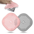 2 Pack Drain Hair Catcher Durable Silicone Drain Protector Hair Stopper with Suction Cup for Shower Kitchen Bathroom (2 Count)