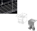 Kable Kontrol Hanging Hooks – Ceiling and Hanging Hardware - Wire Mesh Tray Cable Management Rack Cable Basket, Zinc Plated Steel NEC Approved for Network, Fiber Optic, Cabling Accessory